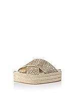 Miu Miu Sandalias planas (Dorado)