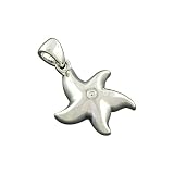 Sterling Silver Cubic Zirconia Star Fish Charm