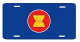 Asean Southeast Asian Nations Flag Vanity Auto License Plate