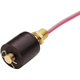 Gems Sensors 01701 Buna N Float Single Point Rugged Compact Alloy Level Switch with Brass Stem and Mounting, 1" Diameter, 1/8" NPT Male, 9/16" Actuation Level, Normally Open