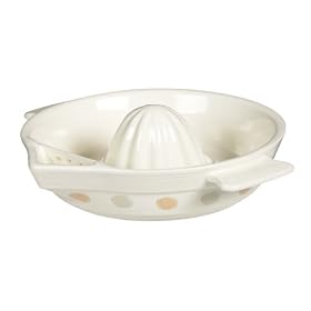 Kitchen Craft Classic Collection Polka Ceramic Citrus Juicer