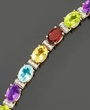 14k Gold Oval-Cut Multigemstone Bracelet (18 ct. t.w.)