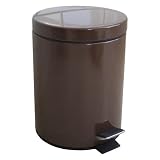 Splash Home 5 Liter Wastebasket/Recycling Bin, Brown