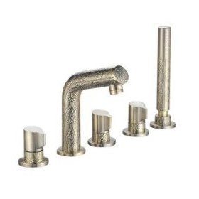 Luxury Antique Brass Widespread Hand Shower