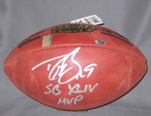 Drew Brees Signed Official NFL SB XLIV Football - SB XLIV MVP