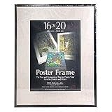 MCS Acrylic & Corrugated Back Poster Frame for a 16" x 20" Photograph, Black #22630
