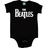Beatles Logo black infant onesie