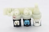 Inlet Valve: 3 Way: Indesit Hotpoint AQG, AQM, IWDE, WDD, WDF, WDL Series, Indesit IDWDC, IWDD, IWDE, PWDC, PWDE, PWDE, WIDE, WIDL, WIDX Series washer dryer inlet solenoid valve Electrovalve LE3U 7 Lt.RST2 5