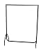 Kitchen & Housewares : 4ft Robust Chrome and Black Clothes Rail with stronger than the normal rail frame.
