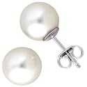 Exquisite AAA Quality Sterling Silver Pearl Stud Earrings 6 Mm Perfectly Matched Pair. Includes Gift Packaging!