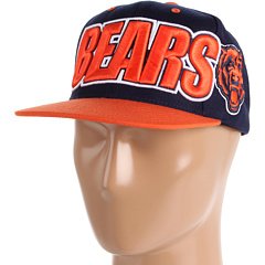 Mitchell & Ness Chicago Bears Large Wordmark Snapback Adjustable Hat