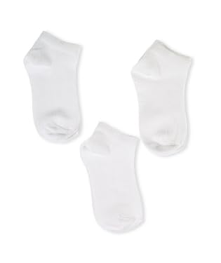 White Trainer Liners - 3pk 4-7years
