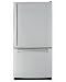 LG LBC22518WW 22.4 Cu. Ft. Bottom Freezer Refrigerator with IcePlus Accelerated Freezing Function & Swing Freezer Door: White