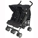 2009 Twin Techno Double Side by Side Stroller Black