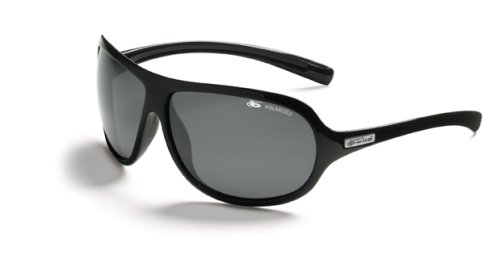 Bolle Fusion Belmont Sunglasses,Shiny Black/Polarized TNS