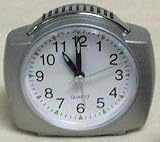Equity Quartz Analog Alarm Clock ( Silver )