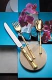 Ricci Argentieri Bamboo Gold 5 Piece Place Setting - 1030