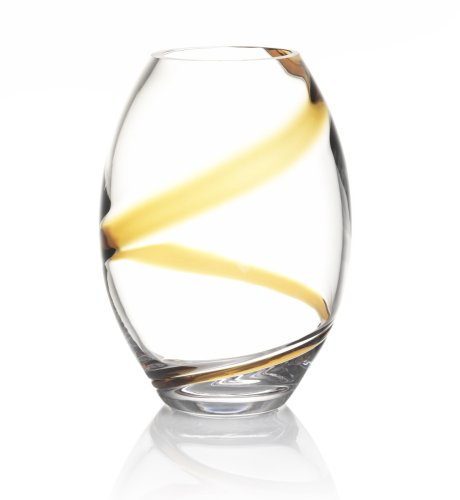 Autograph Amber Swirl Vase