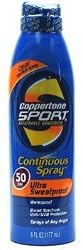 Coppertone Continuous Spray SPF #50 Sport 6 oz. Sweatproof