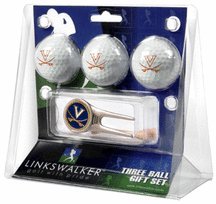 Virginia Cavaliers 3 Golf Ball Gift Pack With Cap Tool