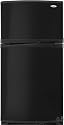Whirlpool Gold 19 Cubic Foot Black On Black Top Freezer Refrigerator