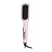 L'ANGE HAIR Le Vite Straightening Brush | Heated Straightener Flat Iron for Smooth, Anti Frizz Hair | Dual-Voltage Electric Brush Straightener | Hot Brush for Styling