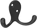 Stanley Home Designs V8007 3-Inch Basic Double Robe Hook, Oil Rub Bronze
