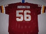 Lavar Arrington Washington Redskins Authentic Reebok NFL Football Jersey (Red)
