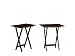 Linon Home Decor Ash Veneer Snack Tray Set, 5-Pack