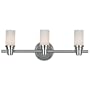 Royce Lighting RV2164/3CH Three-Light Vanity Chrome with Opal Etched Globes