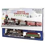 Bachmann White Christmas Express Ready To Run Electric Train Set - Large "G" Scale