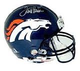 Terrell Davis, Denver Broncos Official Riddell Pro Line Autographed Authentic Full Size Football Helmet