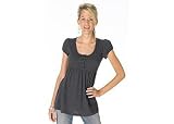 Outlooks Babydoll Beaded Henley Top