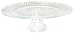 Tag Hobnail Rim Pressed Glass 10.75" Diameter Pedestal Cake Plate, Clear Glass 4.25" High