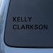 KELLY CLARKSON - American Idol - Vinyl Car Decal Sticker #1855 | Vinyl Color: Black