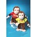 Set of 2 Curious George 8" Plush