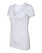 Bella Ladies' Deep V-Neck Jersey T-Shirt 6035