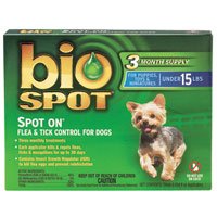 Bio Spot Spot On for Dogs Under 15 lbs. - 3 Month Supply