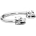 Silver 925 14 Gauge Dragon Horseshoe Circular Barbell