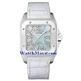 NEW CARTIER SANTOS 100 LADIES STEEL WATCH W20132X8 by Cartier