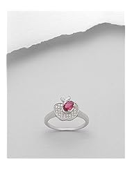 Fruit CZ Ring In 92.5 Sterling Silver