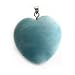 All Products : Crystal 30mm HEART GEMSTONE Bead Pendant ~ AMAZONITE