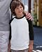 Excellent Quality 100% preshrunk cotton Raglan Baseball T-Shirt