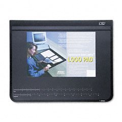 Artistic Products 41100 Logo Padt Recycled Desktop Organizer w/Clear Overlay, 19 x 24, Black