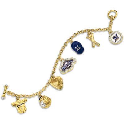 Milwaukee Brewers Charm Bracelet