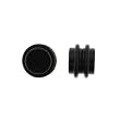 No Piercing Required - High Quality Black Acrylic Fake Plugs - Imitation 0G with "O" Ring - Very Strong Magnets - Sold as a Pair