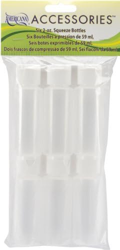 Empty Bottles With Caps - 2 Oz. - Empty Bottles With Caps: These Reusable Plastic Squeeze Writer Bottles Allow An Easy, Controlled Application And Are Ideal For Adding Fine Details. Use With Glues, P