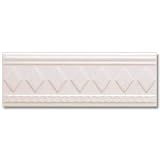 Adex USA Neri Empire Listello Bisque Ceramic Tile & Stone