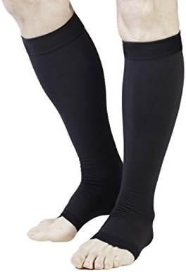 Juvenate Open Toe Graduated Compression Stockings 20-30 mmHg _ One Pair - Extra Large