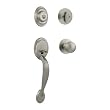Kwikset Security 687DAXP 15 SMT CP Dakota Entry Handleset with Polo Interior Knob & Smart Key Re-Keying, Satin Nickel